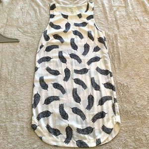 H&M semi sheer chiffon mini dress 2